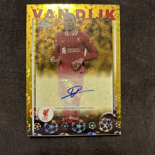 Virgil van Dijk 2024 Topps Cromo 2024/25 UEFA Club Competiciones /50