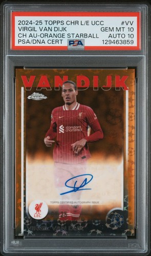 Virgil van Dijk 2024 Topps Cromo Starball Naranja /25
