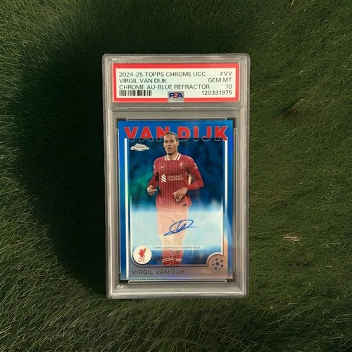 Virgil van Dijk 2024 Topps Cromo UCC Blue /150