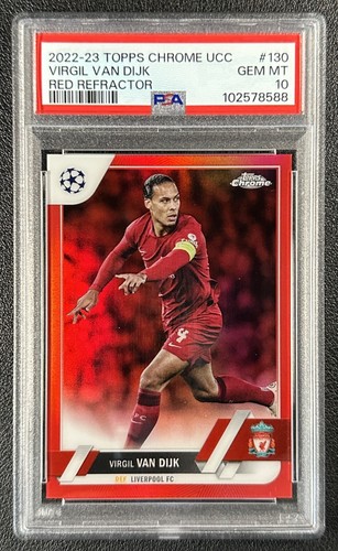 Virgil van Dijk 2022 Topps Cromo UCC Refractor Rojo /5