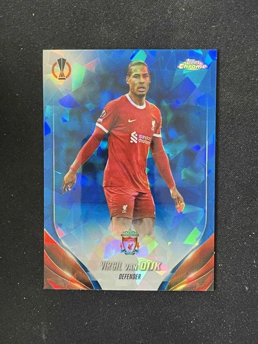 Virgil van Dijk 2024 Topps Cromo Zafiro UEFA Sapphire