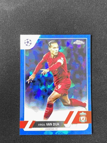 Virgil van Dijk 2023 Topps Cromo Zafiro UEFA Sapphire #130