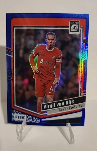 Virgil Van Dijk 2023 Panini Donruss FIFA Optic Blue Prizm /99