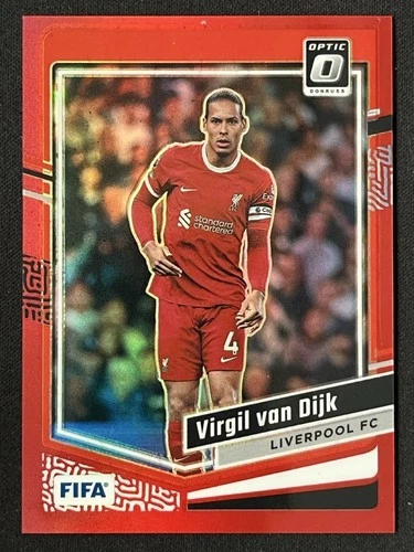 Virgil van Dijk 2024 Panini Donruss FIFA Optic Red Prizm /299
