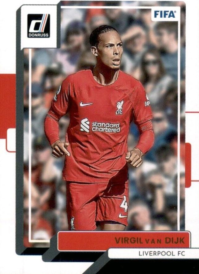 Virgil van Dijk 2022 Panini Donruss Soccer 78