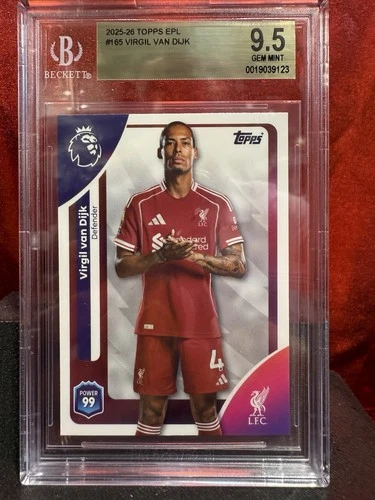 Virgil van Dijk 2025 Topps EPL