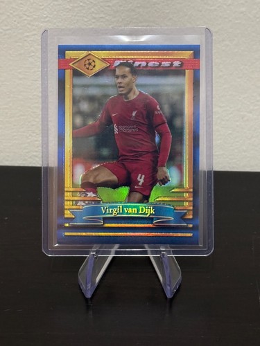 Virgil van Dijk 2023 Topps Finest Azul /99