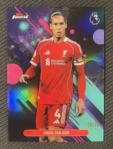 Virgil van Dijk 2026 Topps Finest Black Refractor /20