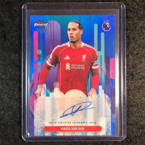 Virgil van Dijk 2026 Topps Finest Blue /99