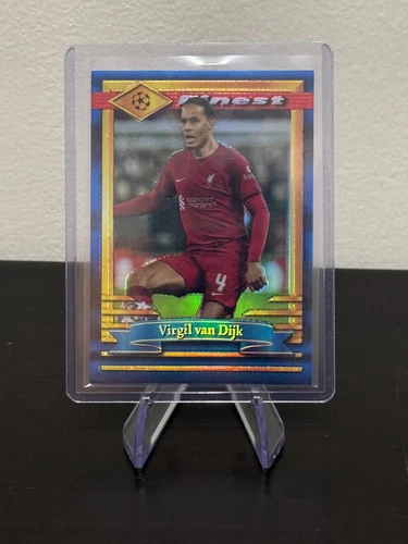 Virgil van Dijk 2023 Topps Finest Blue /99