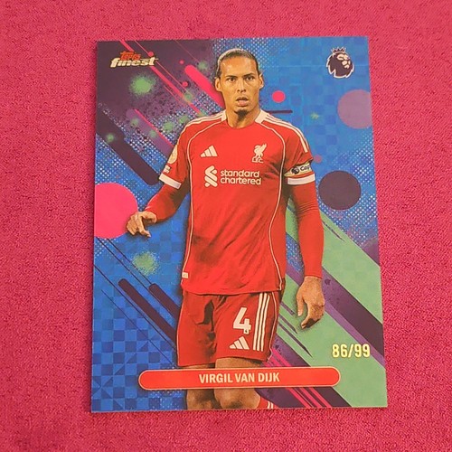 Virgil van Dijk 2026 Topps Finest Chrome Refractor /99