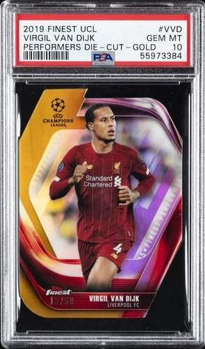 Virgil van Dijk 2019 Panini Finest Gold /50