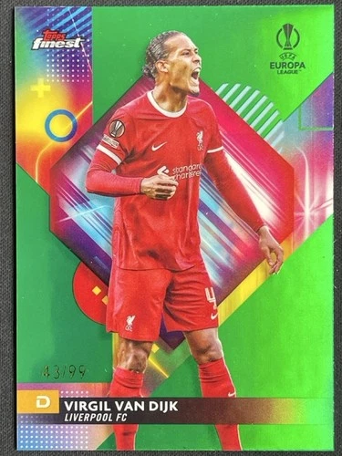Virgil van Dijk 2024 Topps Finest Green /99