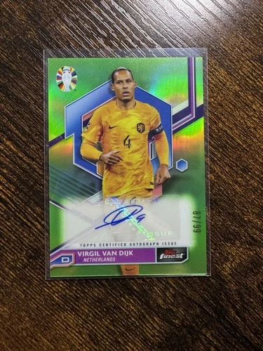 Virgil van Dijk 2023 Topps Finest Green /99