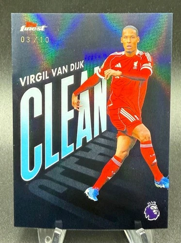 Virgil van Dijk 2025 Topps Finest Noir /10