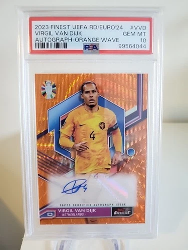 Virgil van Dijk 2023 Topps Finest Orange /25