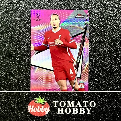 Virgil van Dijk 2020 Topps Finest Pink Prism Refractor /125