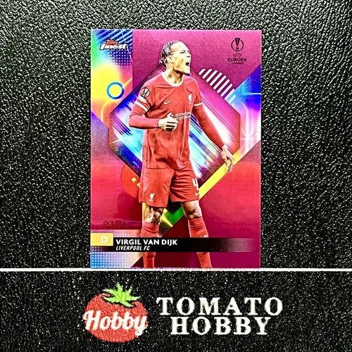 Virgil van Dijk 2023 Topps Finest Pink Refractor /75