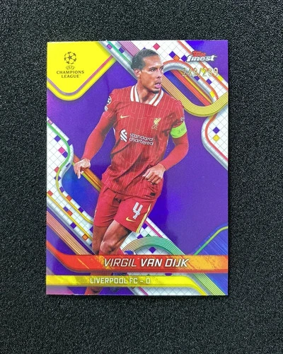 Virgil van Dijk 2024 Topps Finest Purple /299