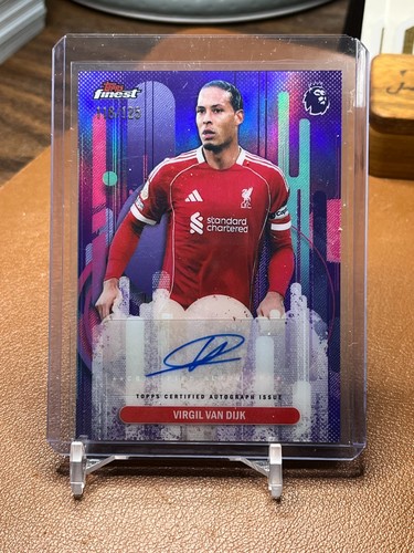 Virgil van Dijk 2026 Topps Finest Purple FA-VD/125
