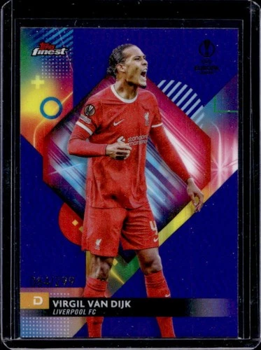 Virgil van Dijk 2023 Topps Finest Purple Refractor /299