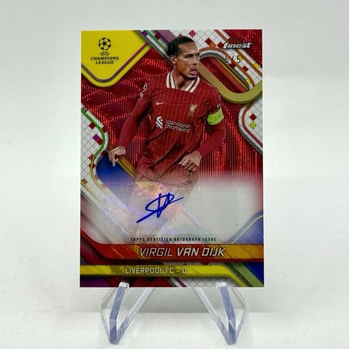 Virgil van Dijk 2024 Topps Finest Red /5