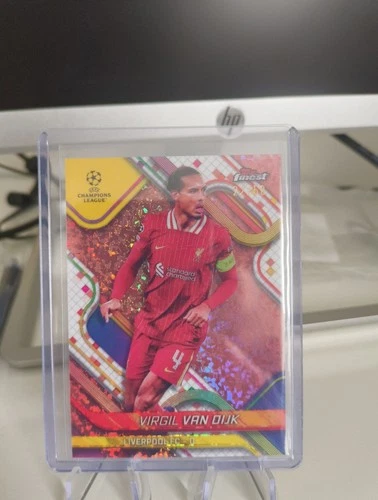 Virgil van Dijk 2024 Topps Finest Rose Gold /50