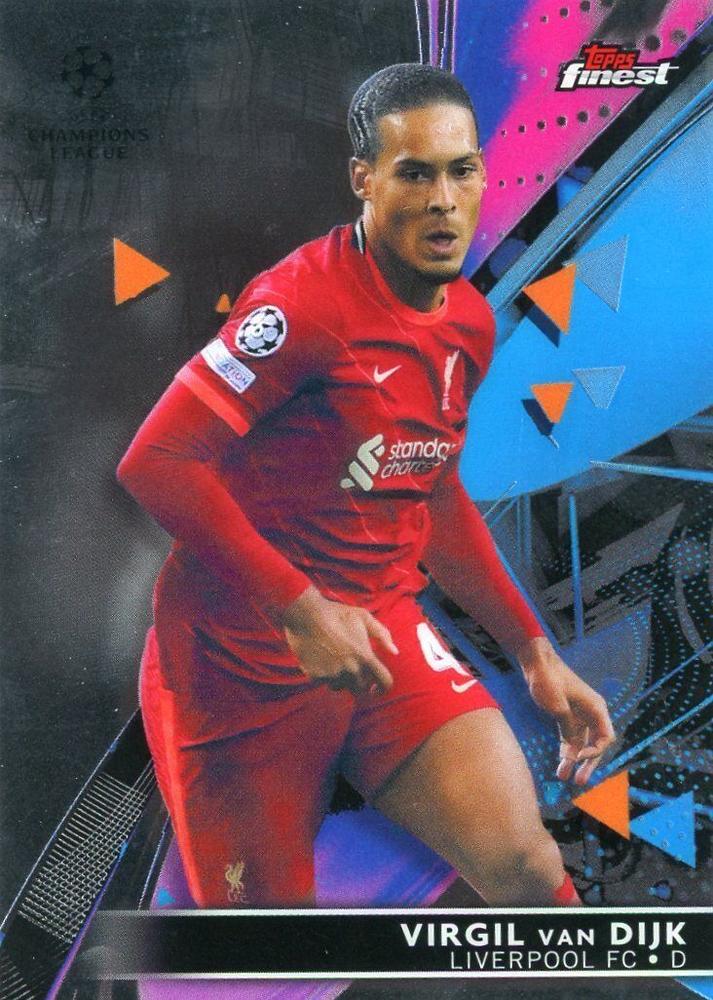 Virgil van Dijk 2021 Topps Finest UEFA 72