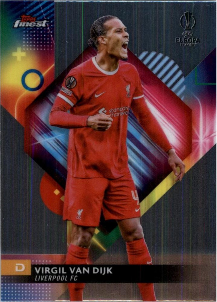 Virgil van Dijk 2023 Topps Finest UEFA Club Competitions