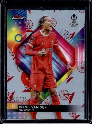 Virgil van Dijk 2024 Panini Finest UEFA Refractor /135