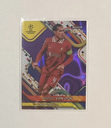 Virgil van Dijk 2024 Topps Finest Violet /299