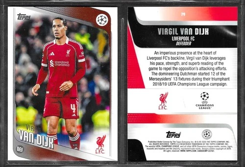 Virgil van Dijk 2026 Topps Flagship