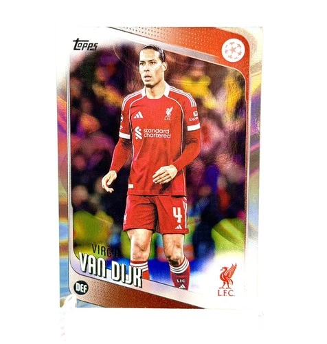 Virgil van Dijk 2025 Topps Flagship Raindrops