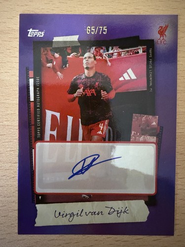 Virgil van Dijk 2025 Topps Focus /75