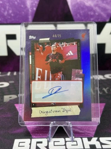 Virgil van Dijk 2025 Topps Focus Purple /75