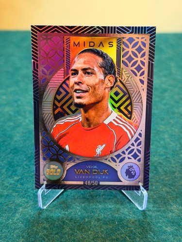 Virgil van Dijk 2025 Topps Gold Premier League /50