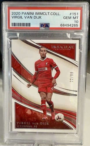 Virgil van Dijk 2020 Panini Immaculate /99