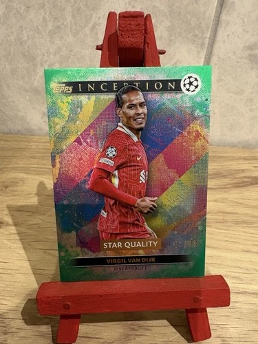 Virgil van Dijk 2025 Topps Inception UCL Green /99