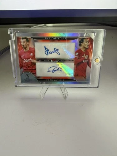 Virgil van Dijk, Jamie Carragher 2022 Panini Finest