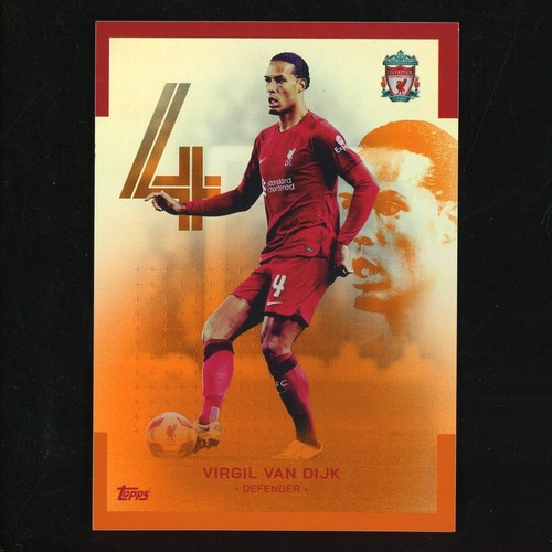 Virgil van Dijk 2022 Topps Liverpool Team Set Orange /25