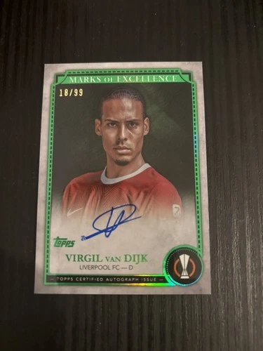 Virgil van Dijk 2024 Topps Marks of Excellence /99