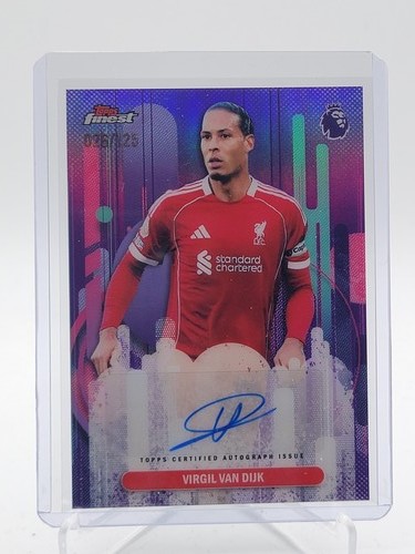 Virgil van Dijk 2025 Topps Mejor Premier League Purple /125