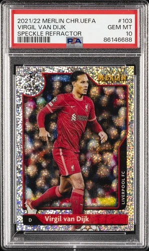 Virgil van Dijk 2021 Topps Merlin Chrome 126/150