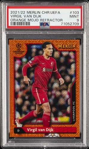 Virgil van Dijk 2021 Topps Merlin Chrome 14/25