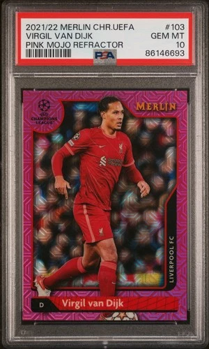 Virgil van Dijk 2021 Topps Merlin Chrome 174/275