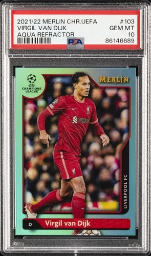 Virgil van Dijk 2021 Topps Merlin Chrome /199
