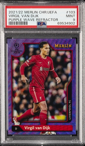 Virgil van Dijk 2021 Topps Merlin Chrome 6/15