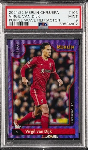 Virgil van Dijk 2021 Topps Merlin Chrome 6/15