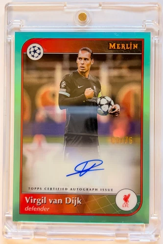 Virgil van Dijk 2024 Topps Merlin Chrome /75