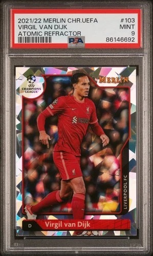 Virgil van Dijk 2021 Topps Merlin Chrome Atomic Refractor /250
